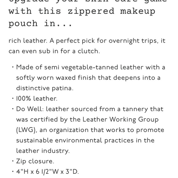 Madewell Zippered Makeup Pouch - Picture 6 of 6